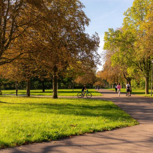 Pestalozzi-Park im Herbst